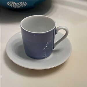 Porcelain Espresso Cup and Saucer Set